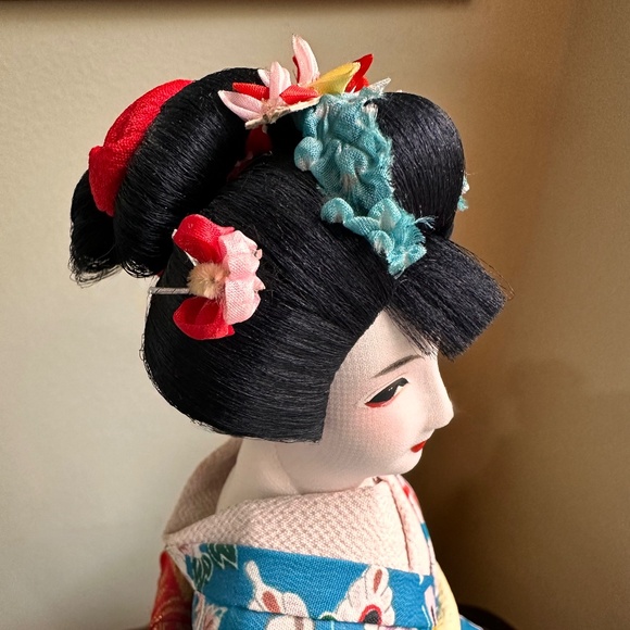 Hanayome Geisha Doll, Madame Butterfly by Nishi Doll Co. c1950 - Picture 2 of 11